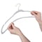 Simplify Slim Velvet Gold Hook Hangers in White, 25PK 23240-G-WHITE - alternate 5